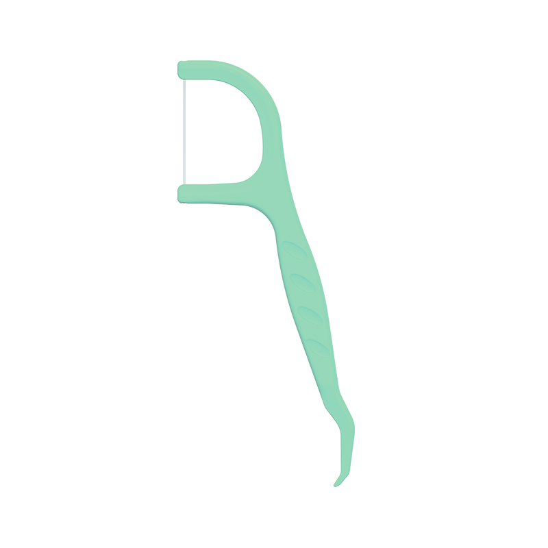 Stuzzicadenti in plastica con filo interdentale al gusto di menta HIPS approvato ISO con filo interdentale