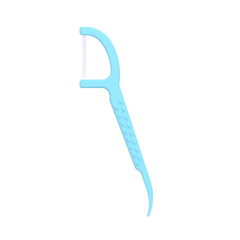 Stuzzicadenti in plastica ABS con filo interdentale al gusto di menta approvato ISO con filo interdentale